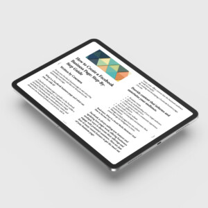 EPUB Facebook Guide - Ipad Mockup Facebook Guide of an EPUB mockup on Ipad